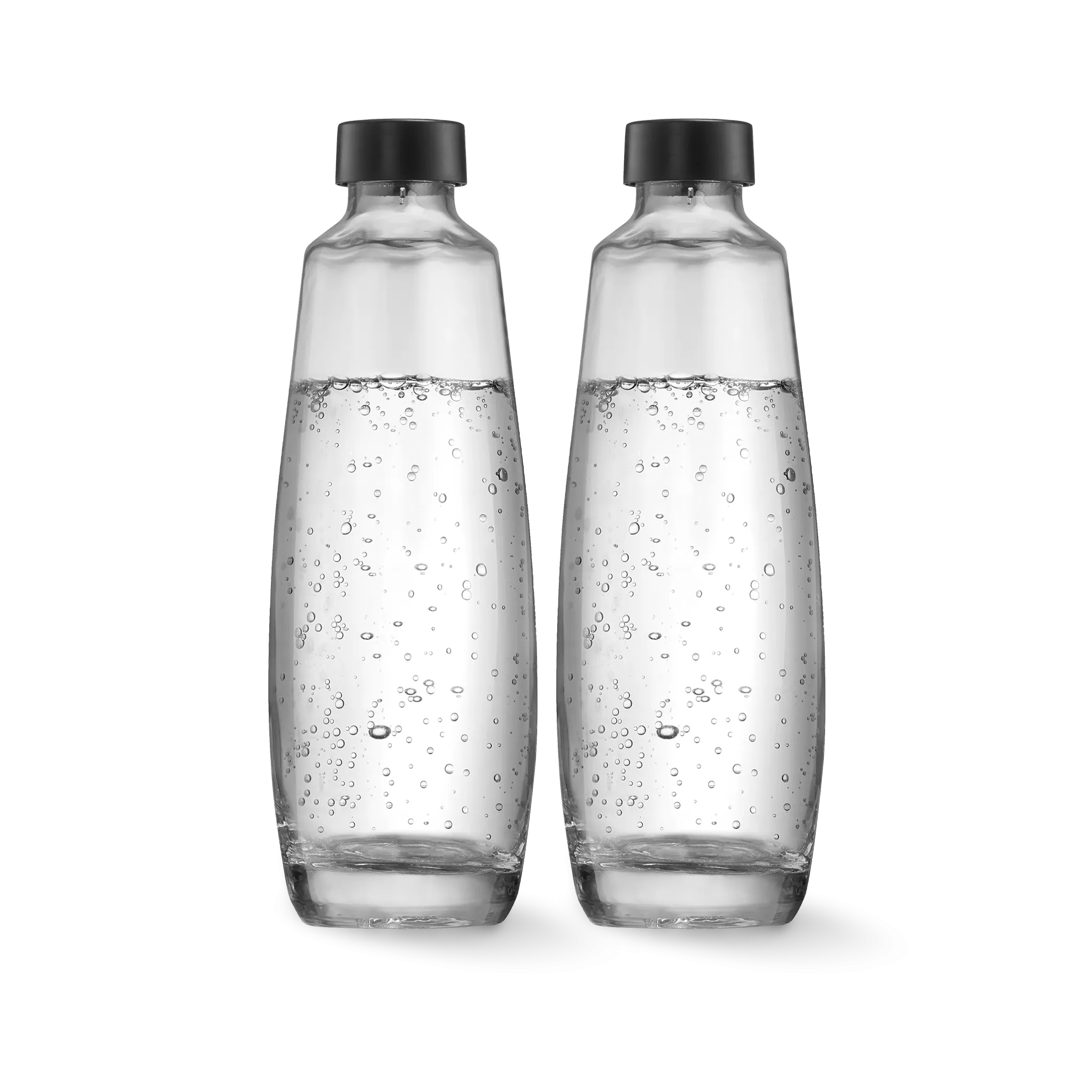 1 Litre Duo Glass Carafe Twin Pack