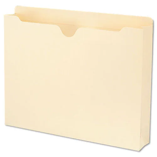 100% Recycled Top Tab File Jackets, Straight Tab, Legal Size, Manila, 50-box