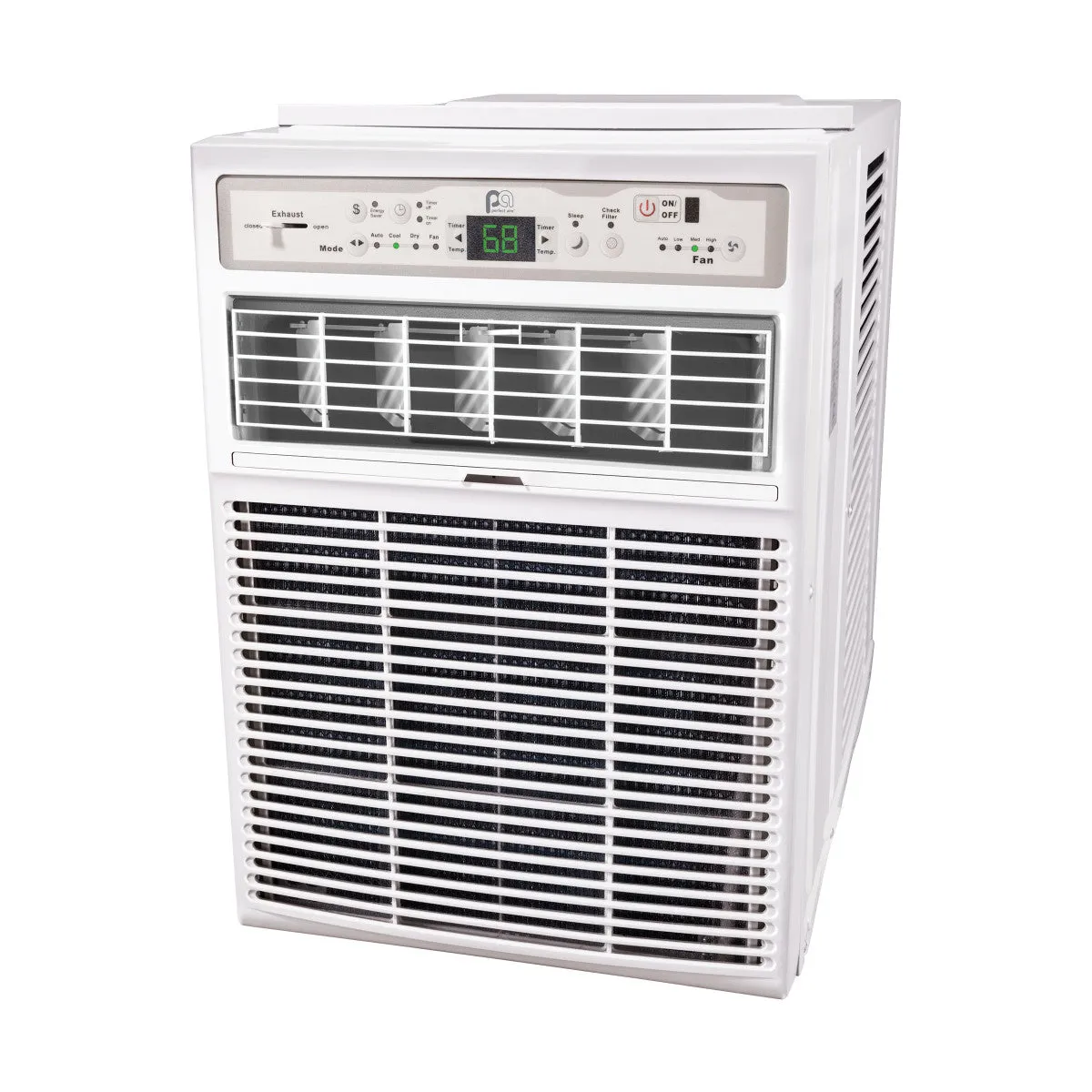 10,000 BTU 115V Casement Slider Window Air Conditioner with Follow-Me Remote Control