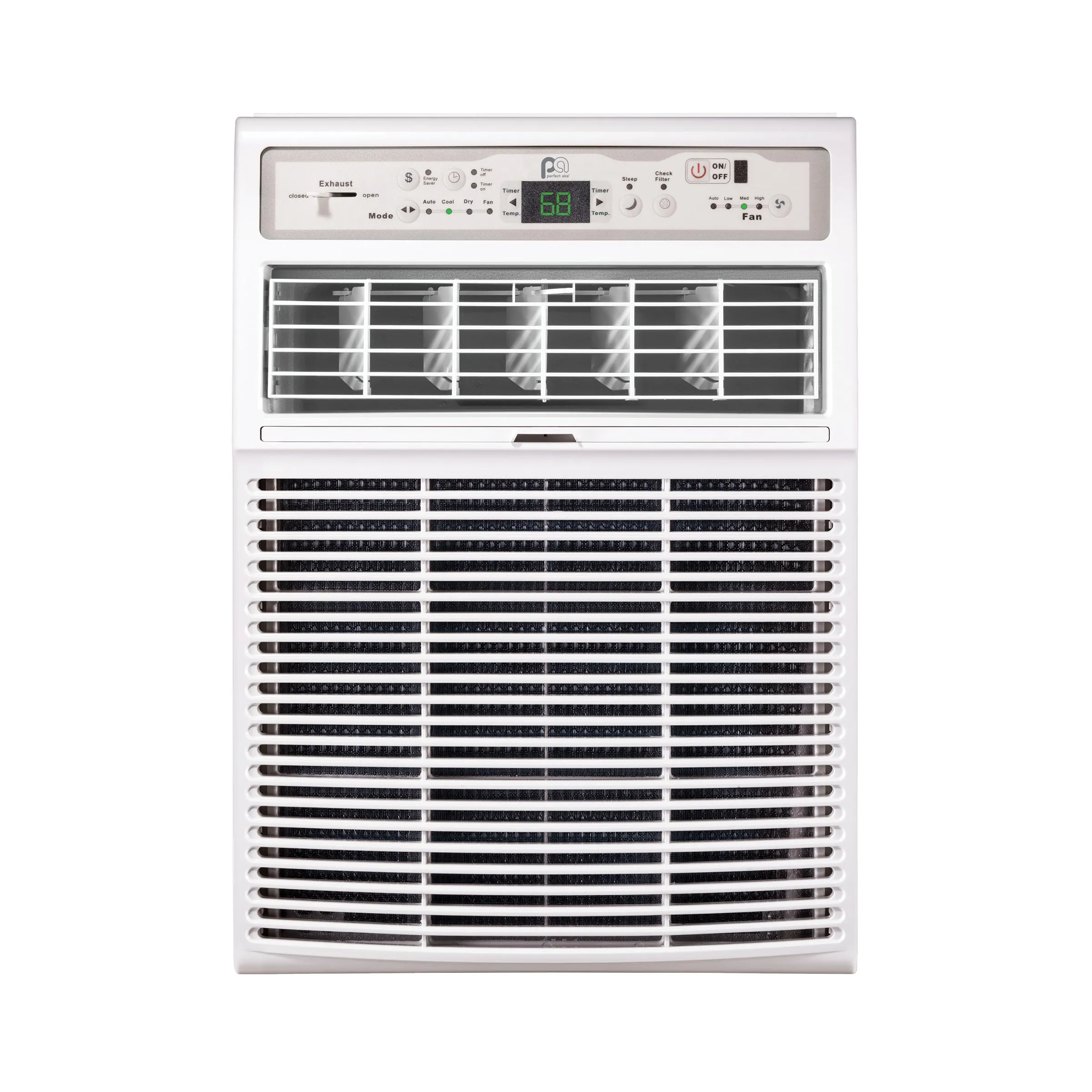 10,000 BTU 115V Casement Slider Window Air Conditioner with Follow-Me Remote Control