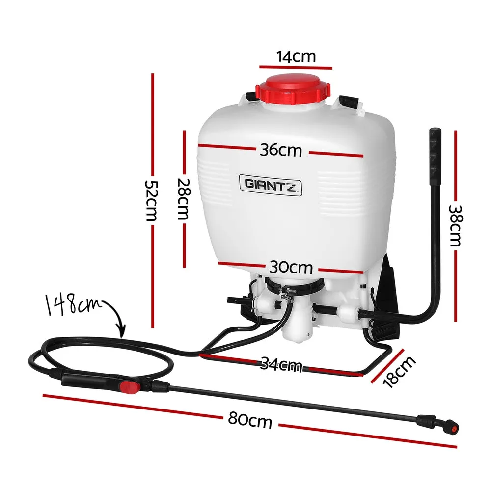 15L Backpack Garden Sprayer, 145psi Pressure Pump, Giantz