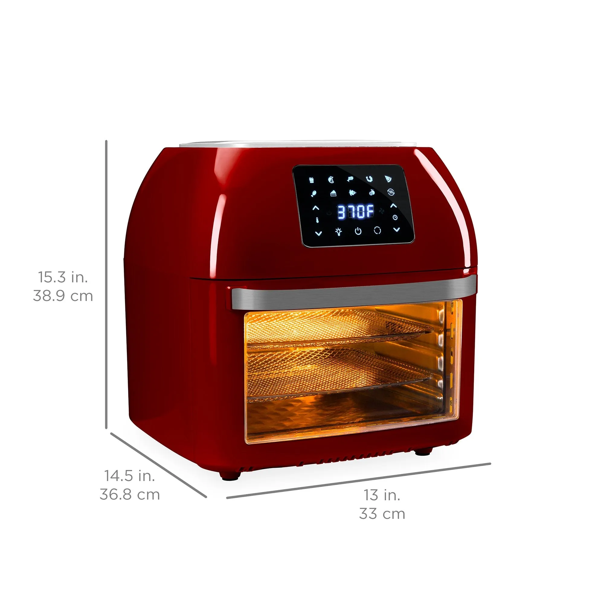 16.9qt 1800W 10-in-1 XXXL Air Fryer Countertop Oven, Rotisserie, Dehydrator