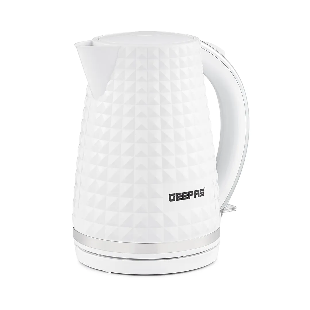 1.7L White Honeycomb Rapid Boil Electric Kettle