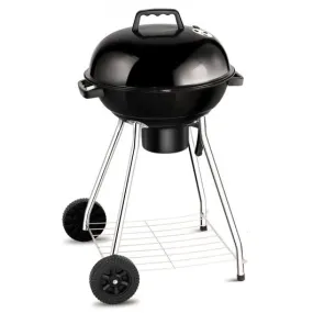 18.5" Outdoor Backyard Cooking Kettle Charcoal Grill with Wheels