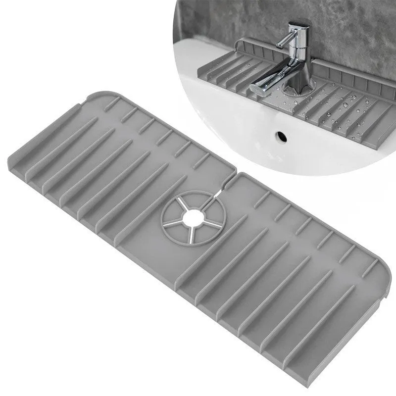 2-Pack Silicone Faucet Sink Splash Guard Mat