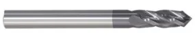 208-824378: 3/8in. Dia., 2-1/2in. Overall Length, 4-Flute, Carbide Drill Mill- SE, 82 deg, AlTiN, USA