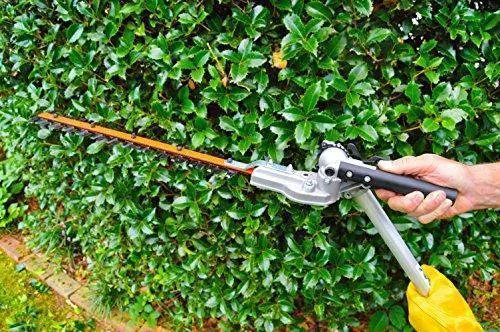 26CC 2 Cycle 4 in 1 Multi Tool with Grass Trimmer Attachment, Hedge Trimmer Attachment , Pole Saw Attachment and Brush Cutter Blade with Bonus Harness