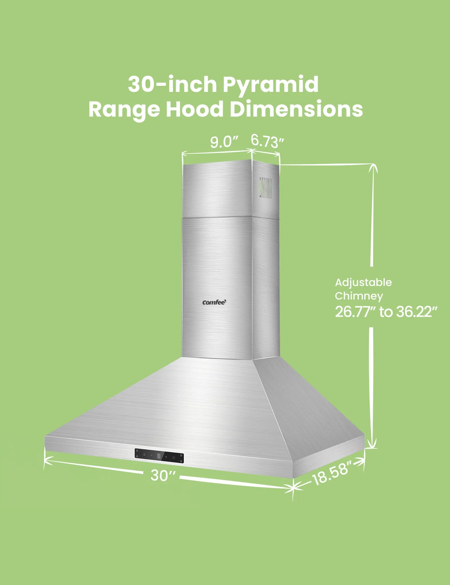 30" Gesture Sensing Control Range Hood