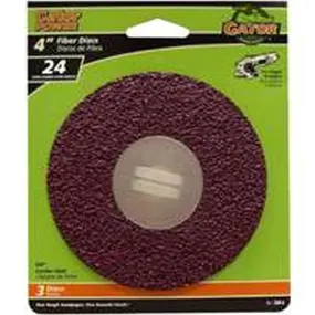 4x5-8 Fiber Disc 24grit 3pk