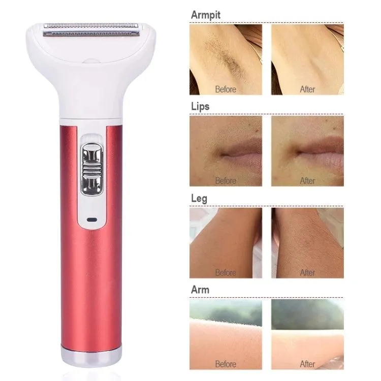 5-in-1 Women's Electric Shaver and Trimmer Kit for Eyebrows, Nose, and More