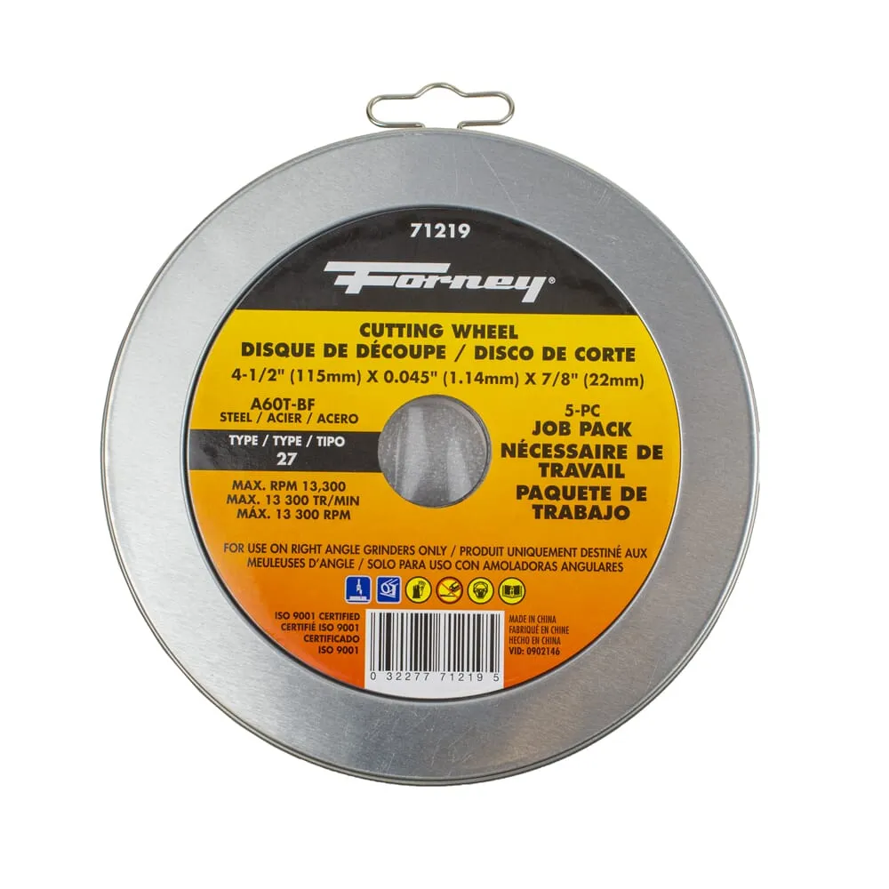 5-Pack of (4-1/2 in Metal Cut-Off Wheel)