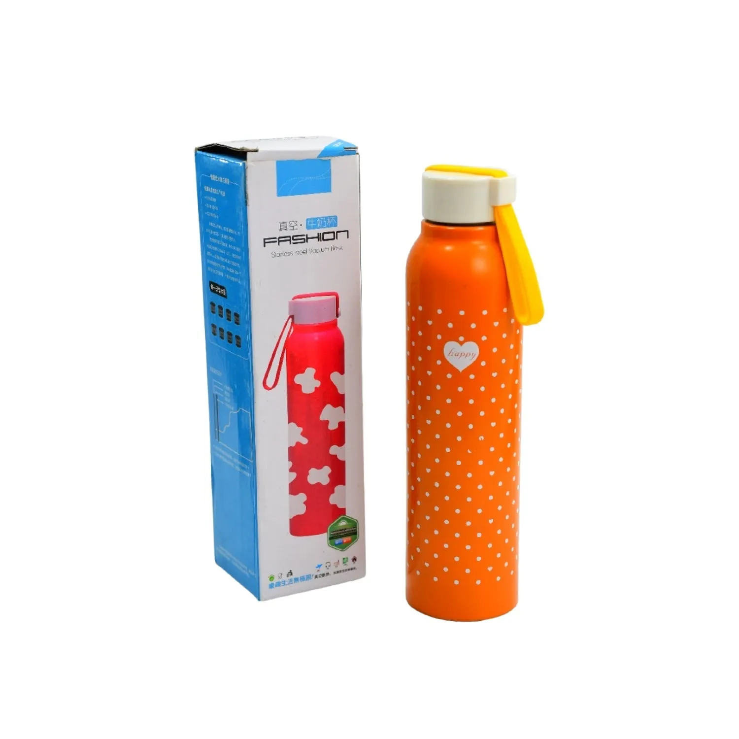 6451 400ML Stainless Steel Printed water bottle for school, college and office.