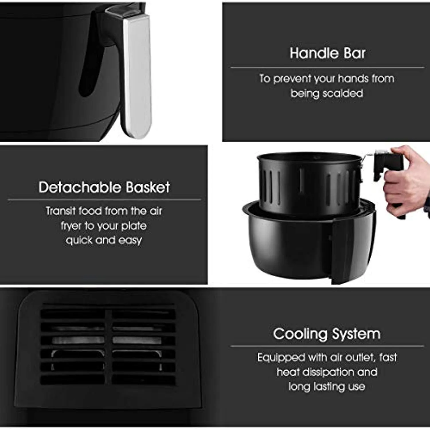 7-In-1 Air Fryer, 3.4 Quart - Healthy Oil Free Cooking