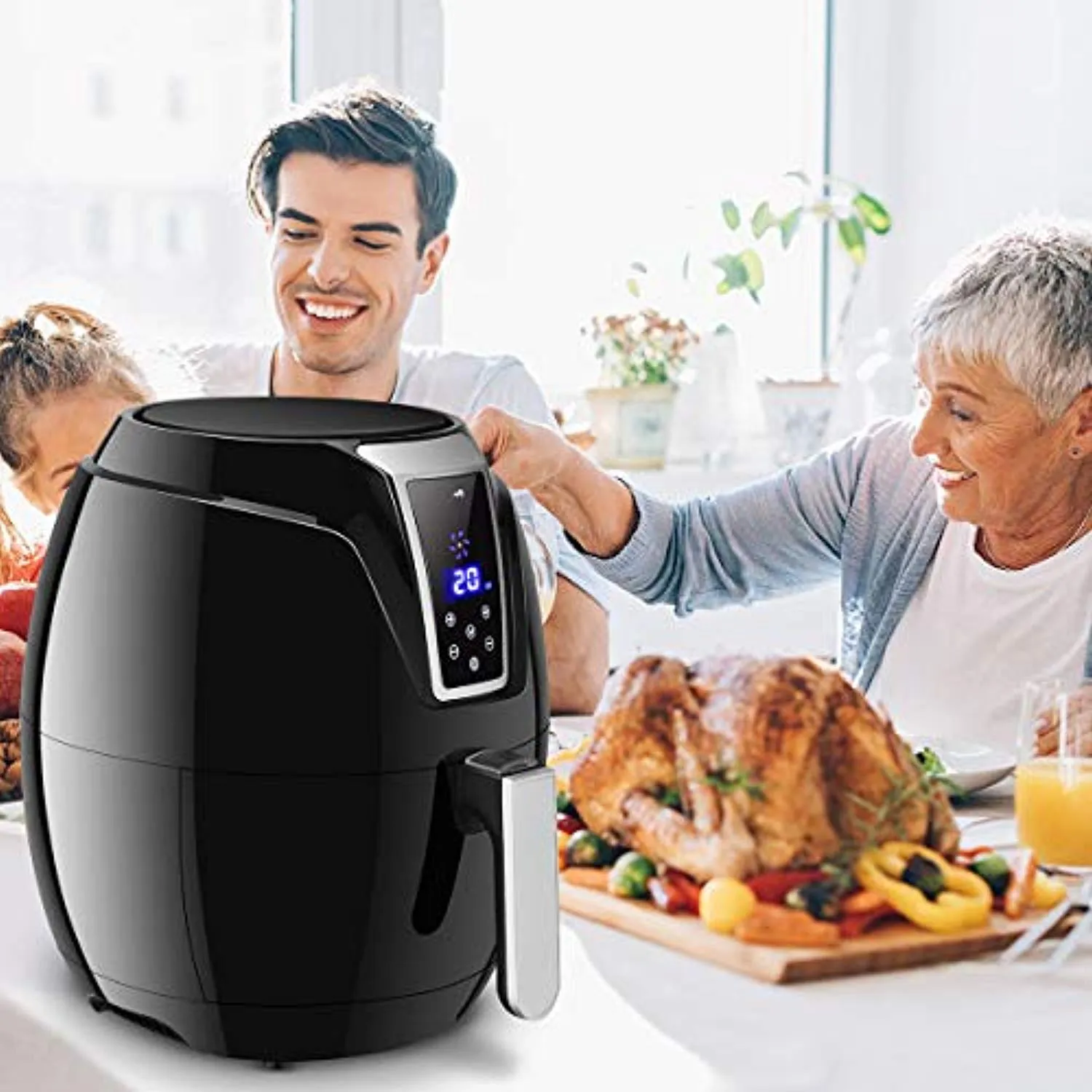 7-In-1 Air Fryer, 3.4 Quart - Healthy Oil Free Cooking