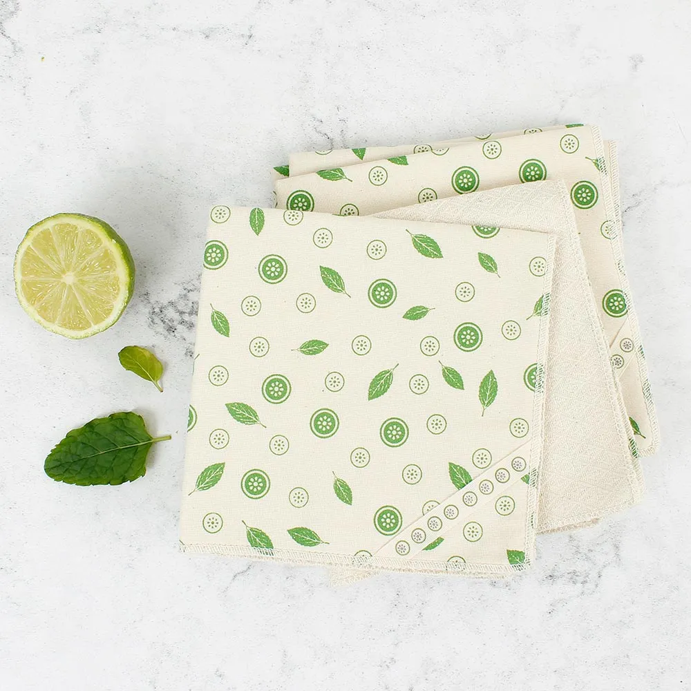 A Slice Of Green Unpaper Towels - Mint Leaf