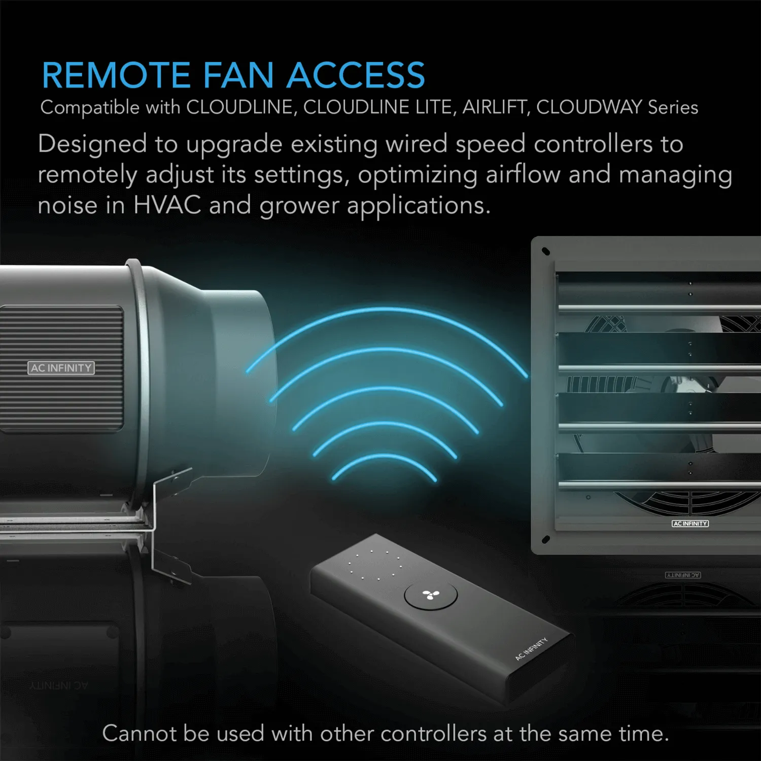 AC Infinity CONTROLLER 63, Wireless Remote Fan Controller