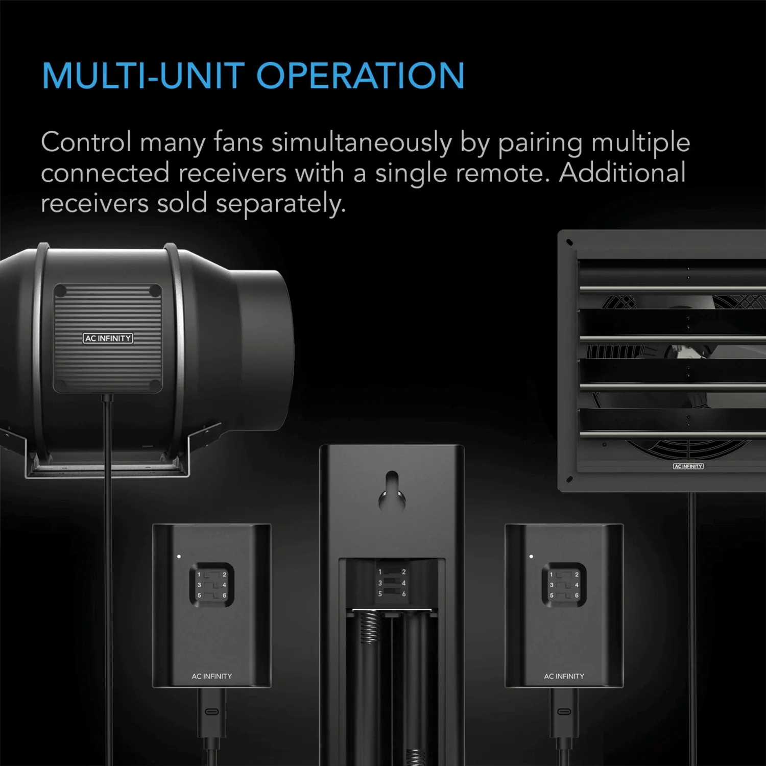 AC Infinity CONTROLLER 63, Wireless Remote Fan Controller