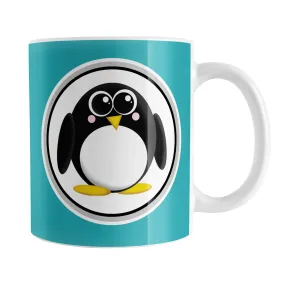 Adorable Turquoise Penguin Mug