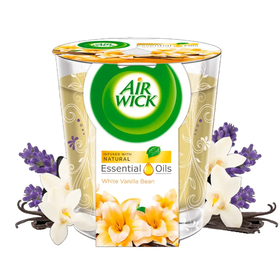 Air Wick Candle White Vanilla Bean