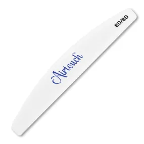 Airtouch Nail File Half Moon White, Grit 80/80, 10838