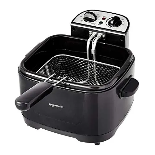 Amazon Basics 2 Liter Electric Deep Fryer, Black