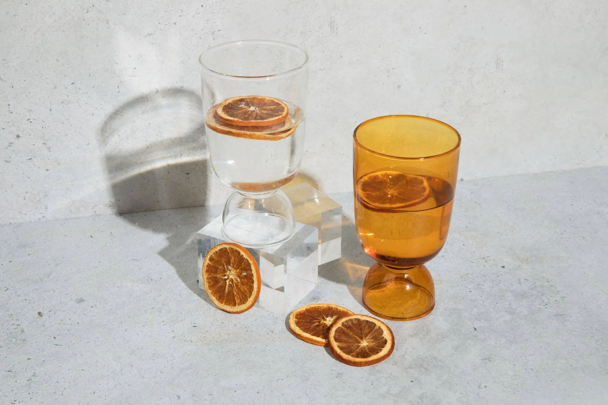 Amber Glass Cup