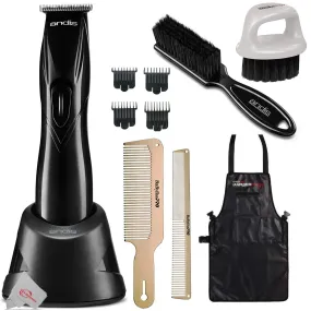 Andis 32475 Slimline Pro Lithium Ion T-blade Trimmer, Black   All You Need Accessory Bundle