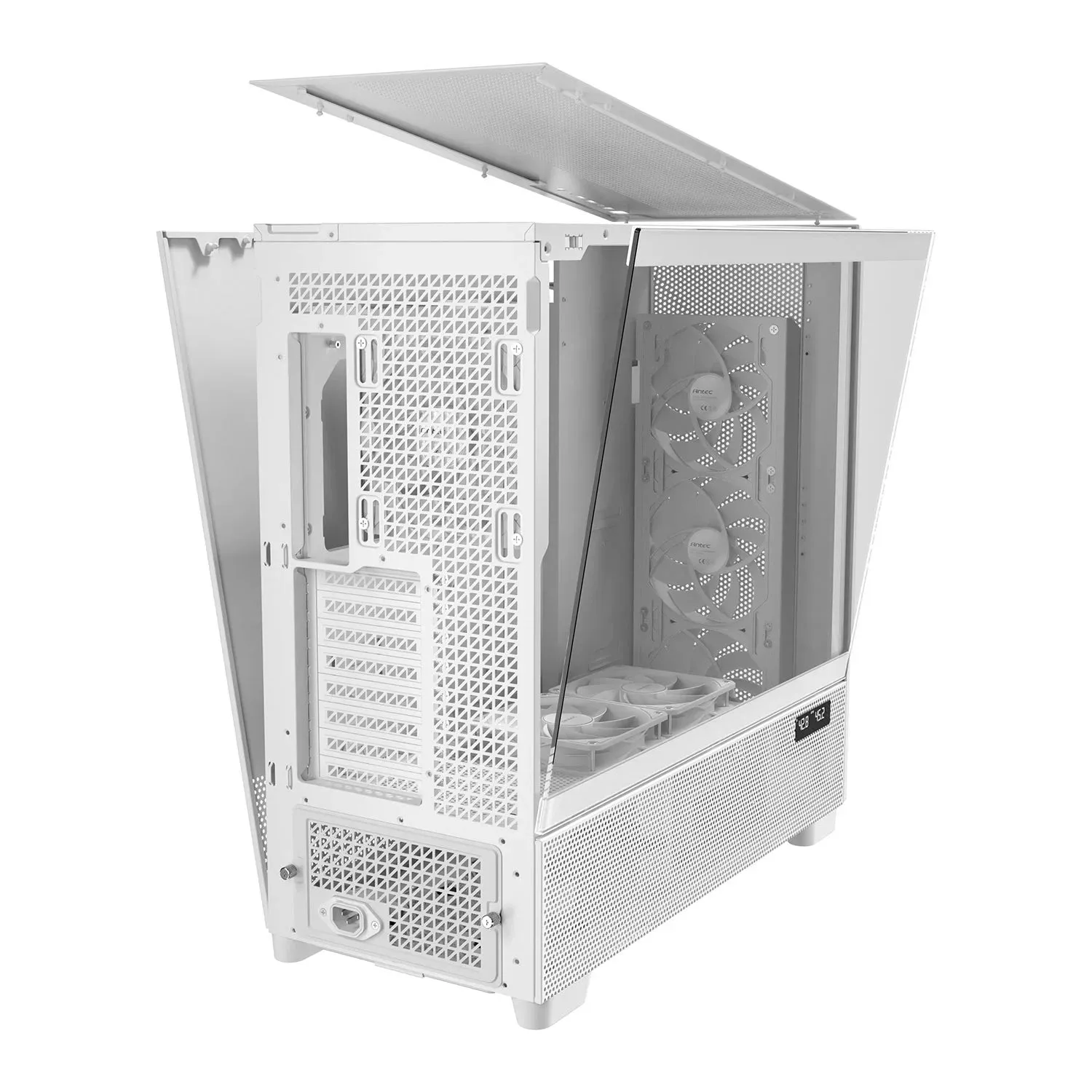 Antec FLUX PRO Mesh White Wood ATX PC Case