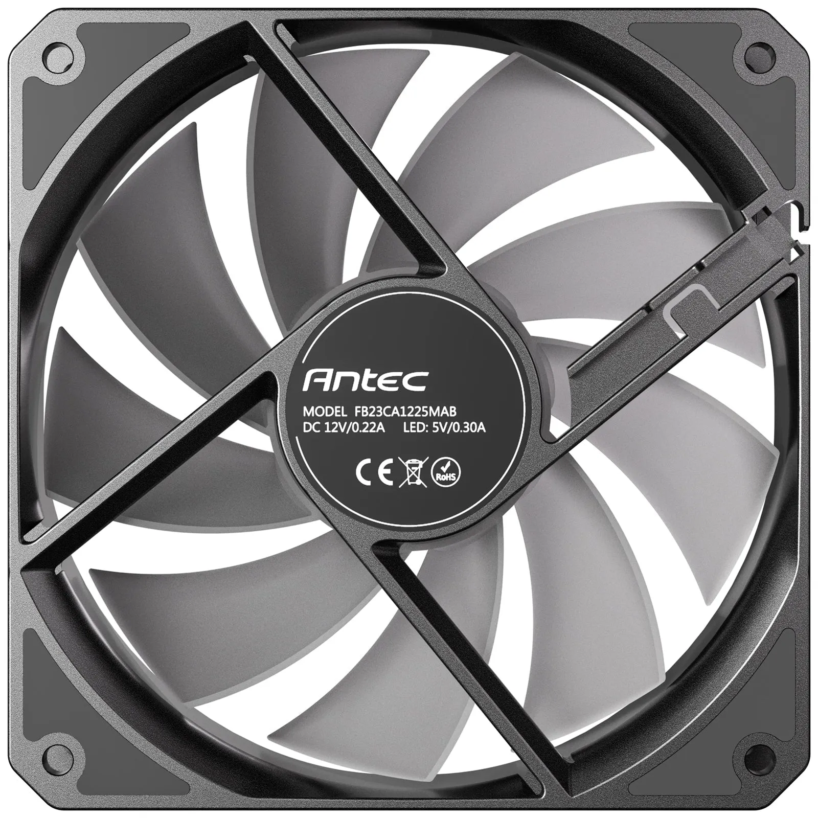 Antec P12R PWM Reverse ARGB Fan – Black