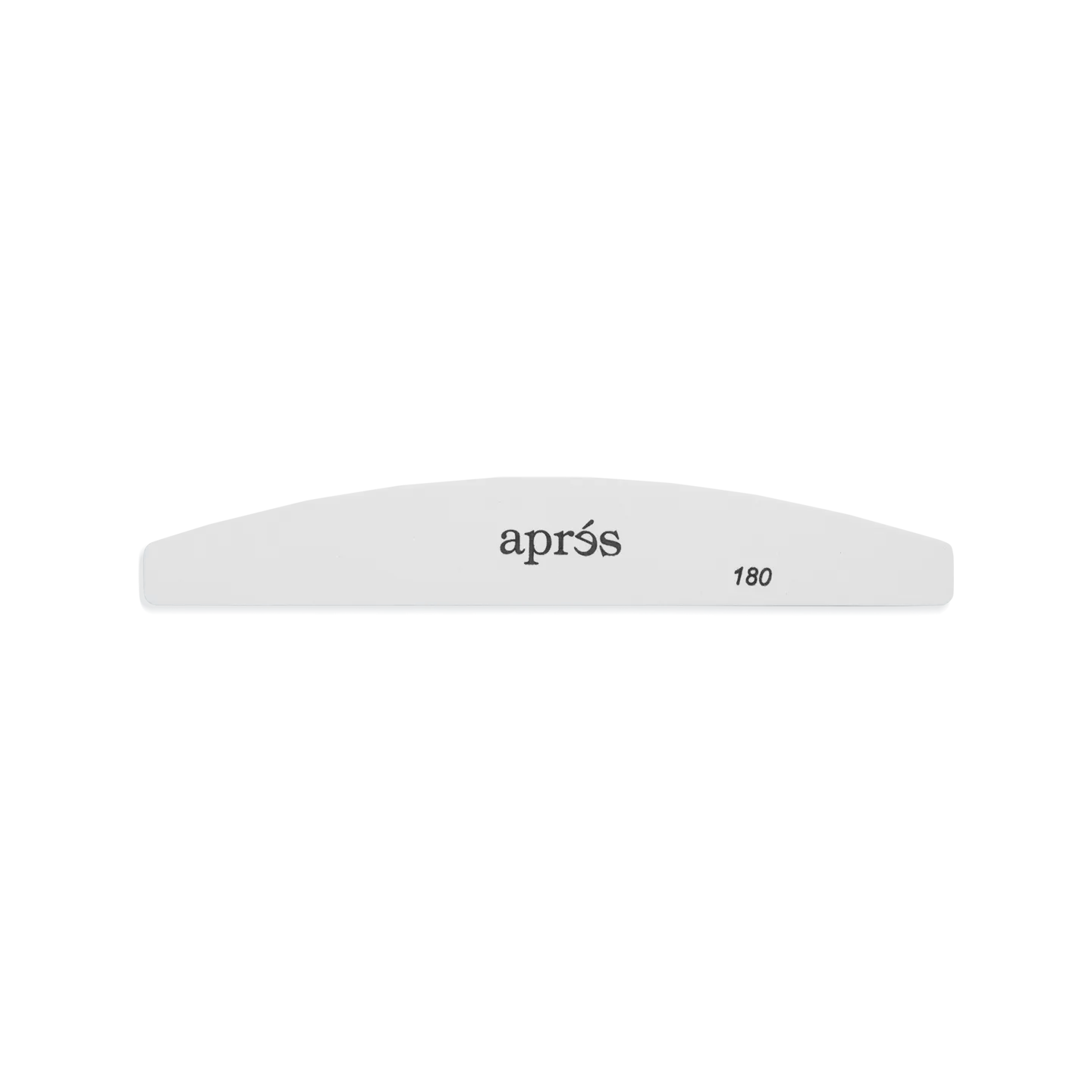 Apres Nail File Single 100/180  - White Crescent