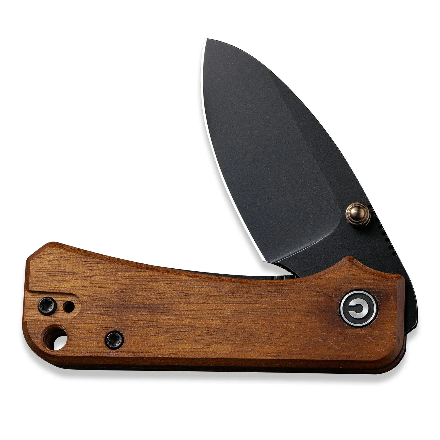 Baby Banter Pocket Knife - Guibourtia Wood - Black Stonewash Nitro V