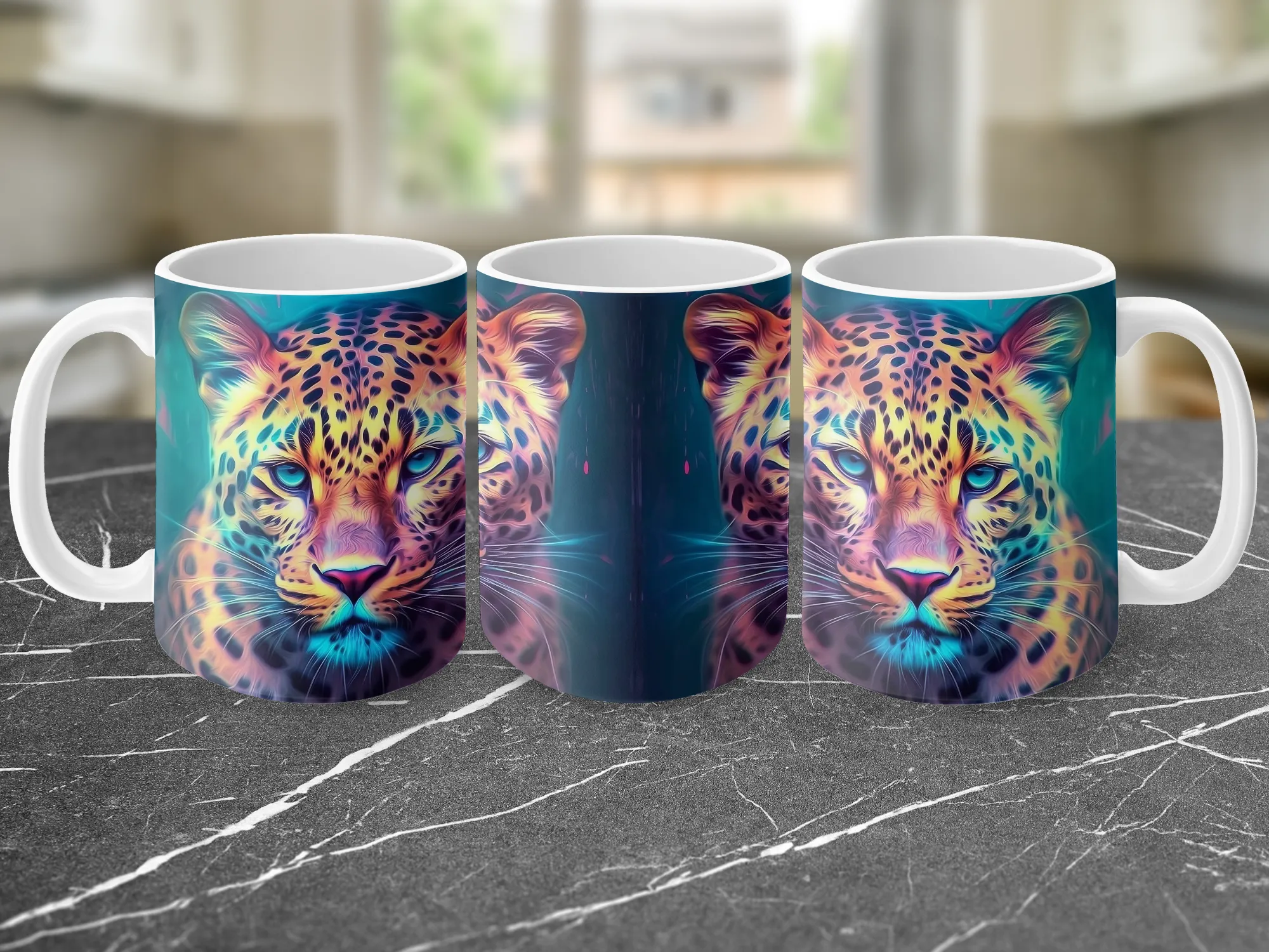 Beautiful Leopard Coffee Mug, Leopard Print Coffee Mug, Leopard Print Mug Gift for Her, Cute Leopard Mug, Leopard Gifts