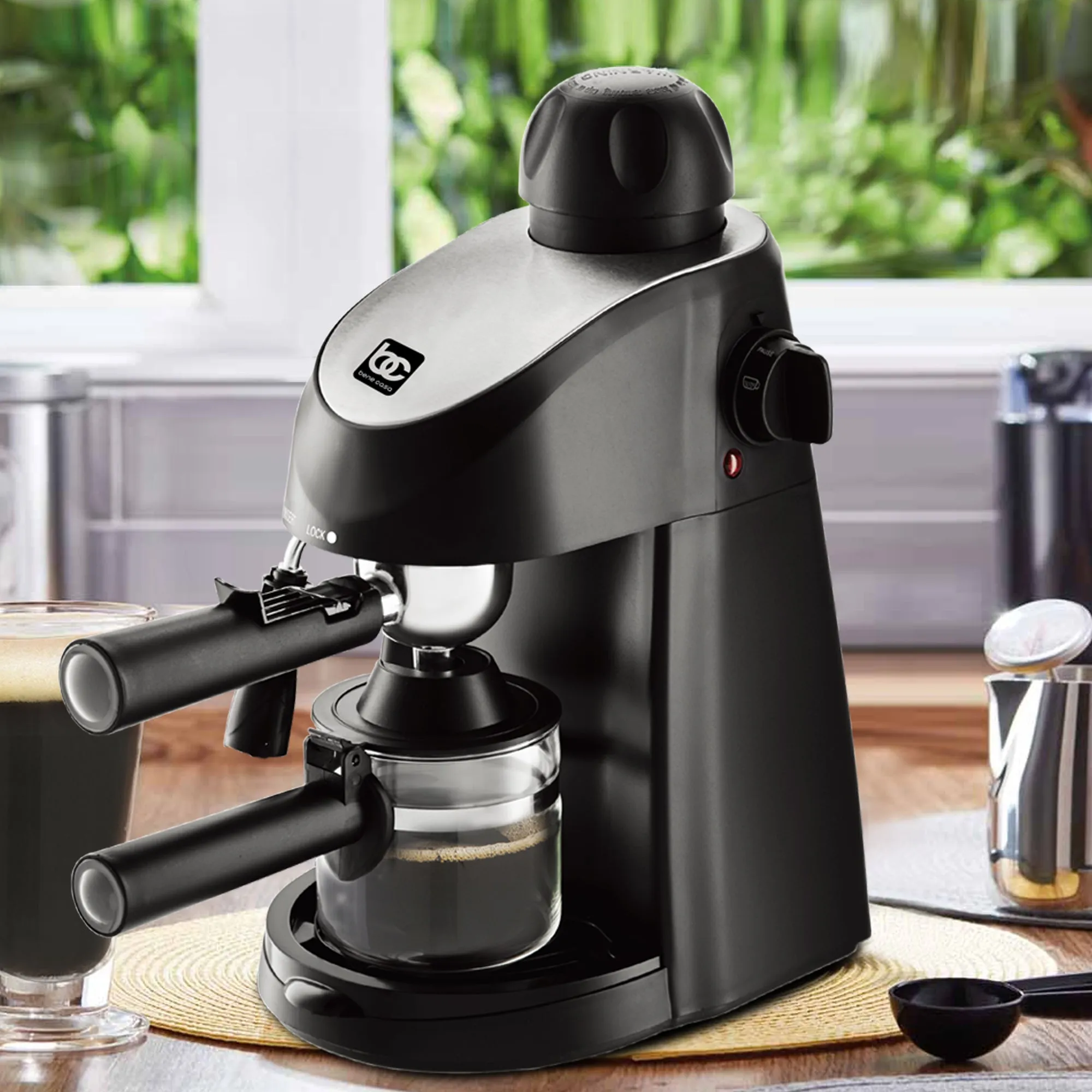 Bene Casa 4-Shot Steam Espresso Maker