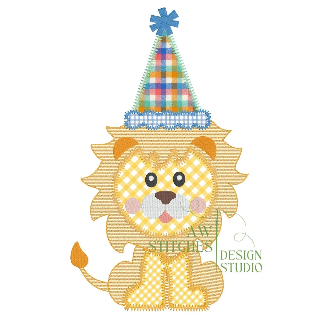 Birthday Lion Applique