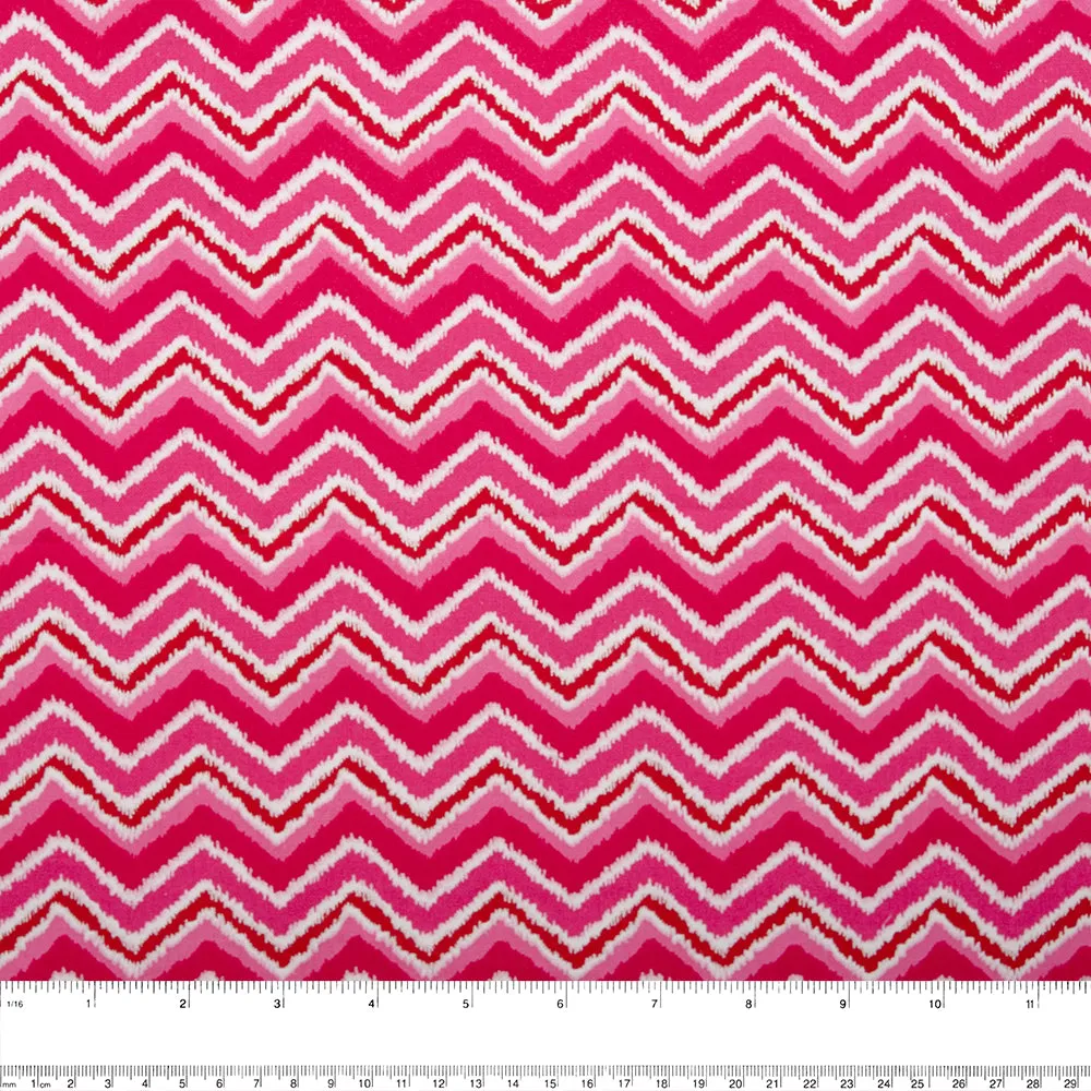 Blenders Cotton Print - Herringbone - Pink