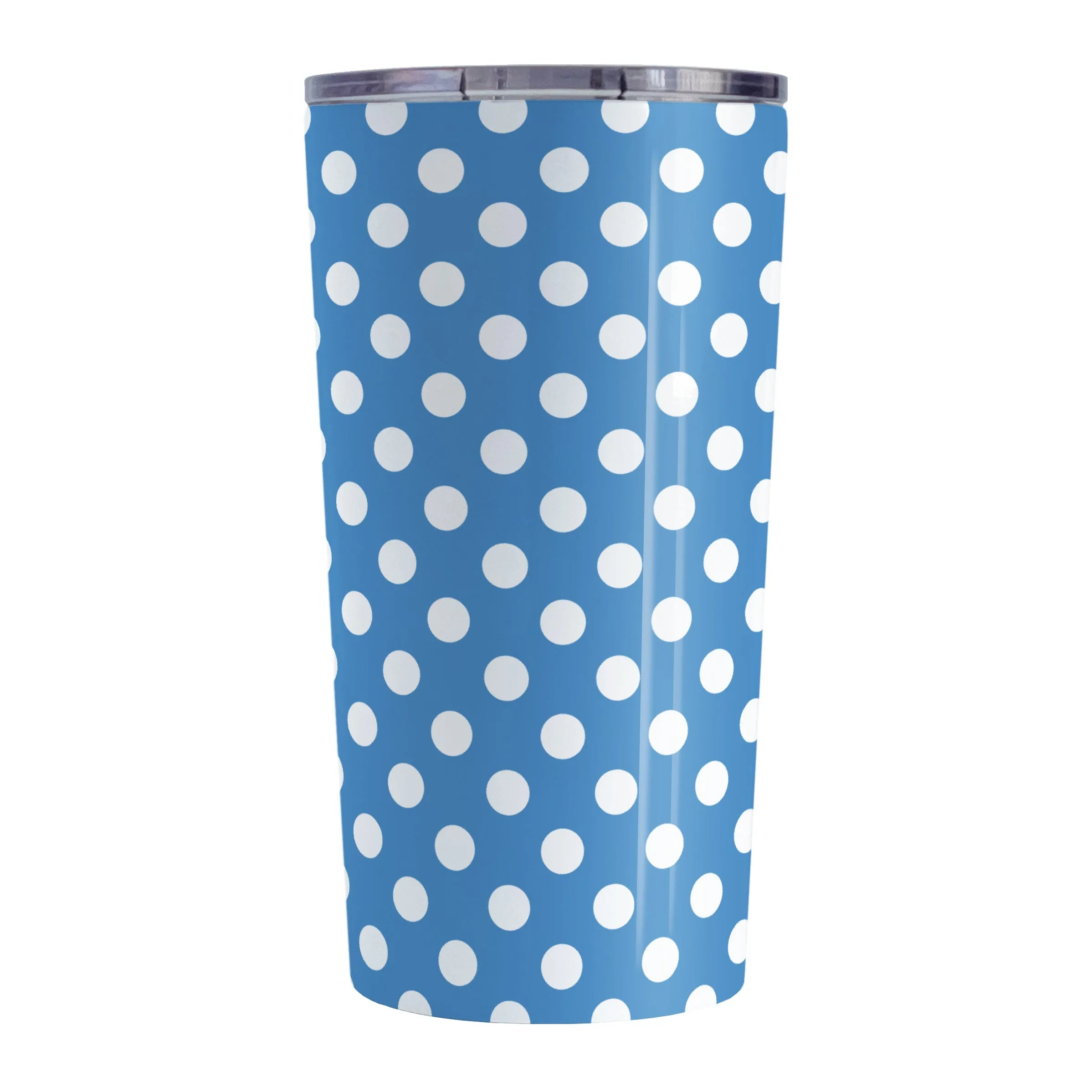 Blue Polka Dot Tumbler Cup