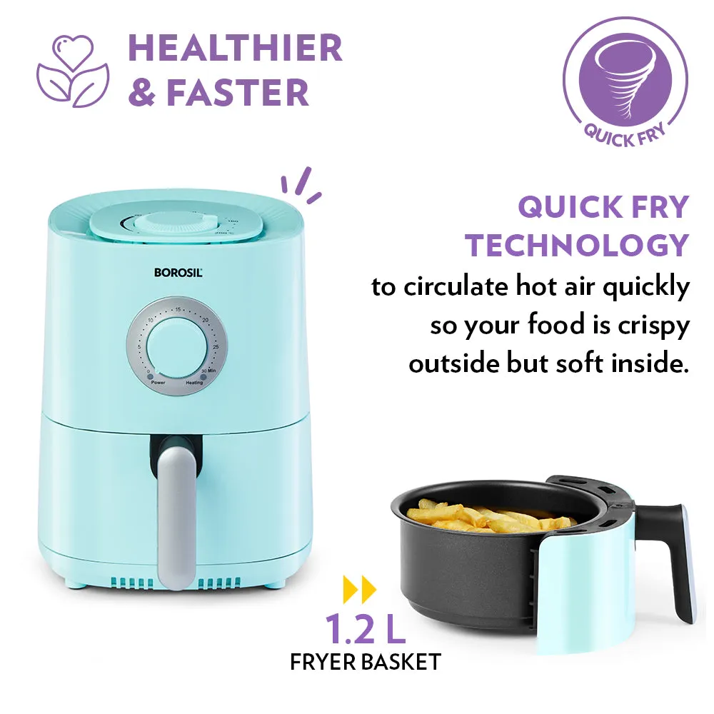 Borosil Best 1.2L Air Fryer - Blue