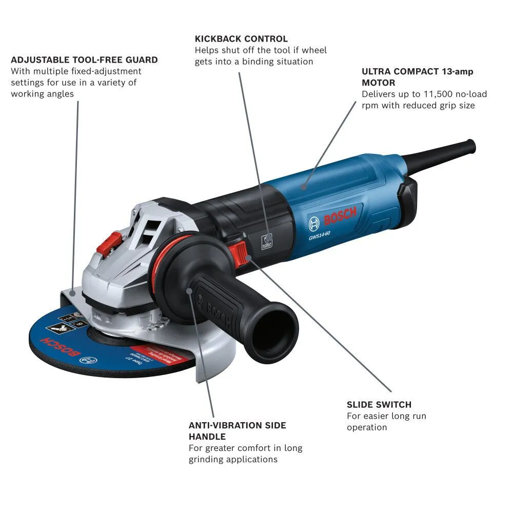 Bosch GWS14-60 6" Angle Grinder