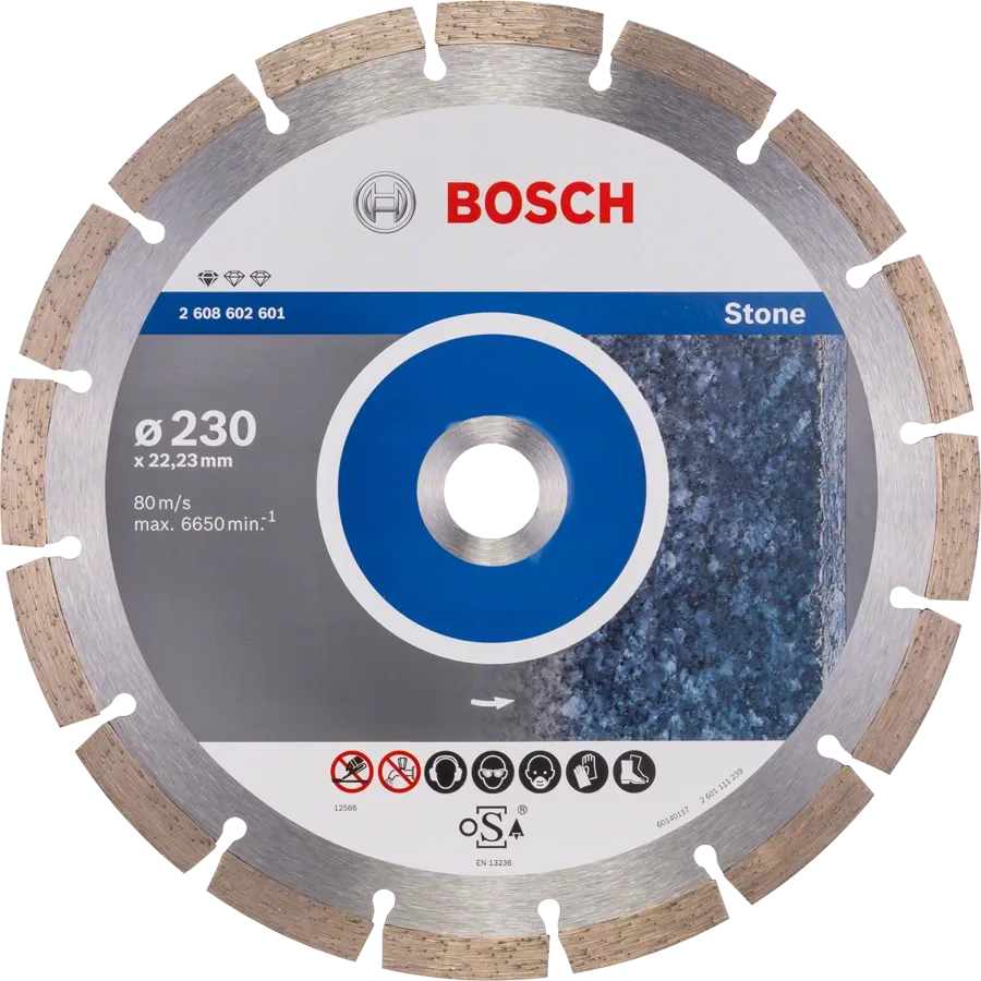 Bosch Professional | Cutting Disc Std for Stone 230X22,23X2,3mm Segmented