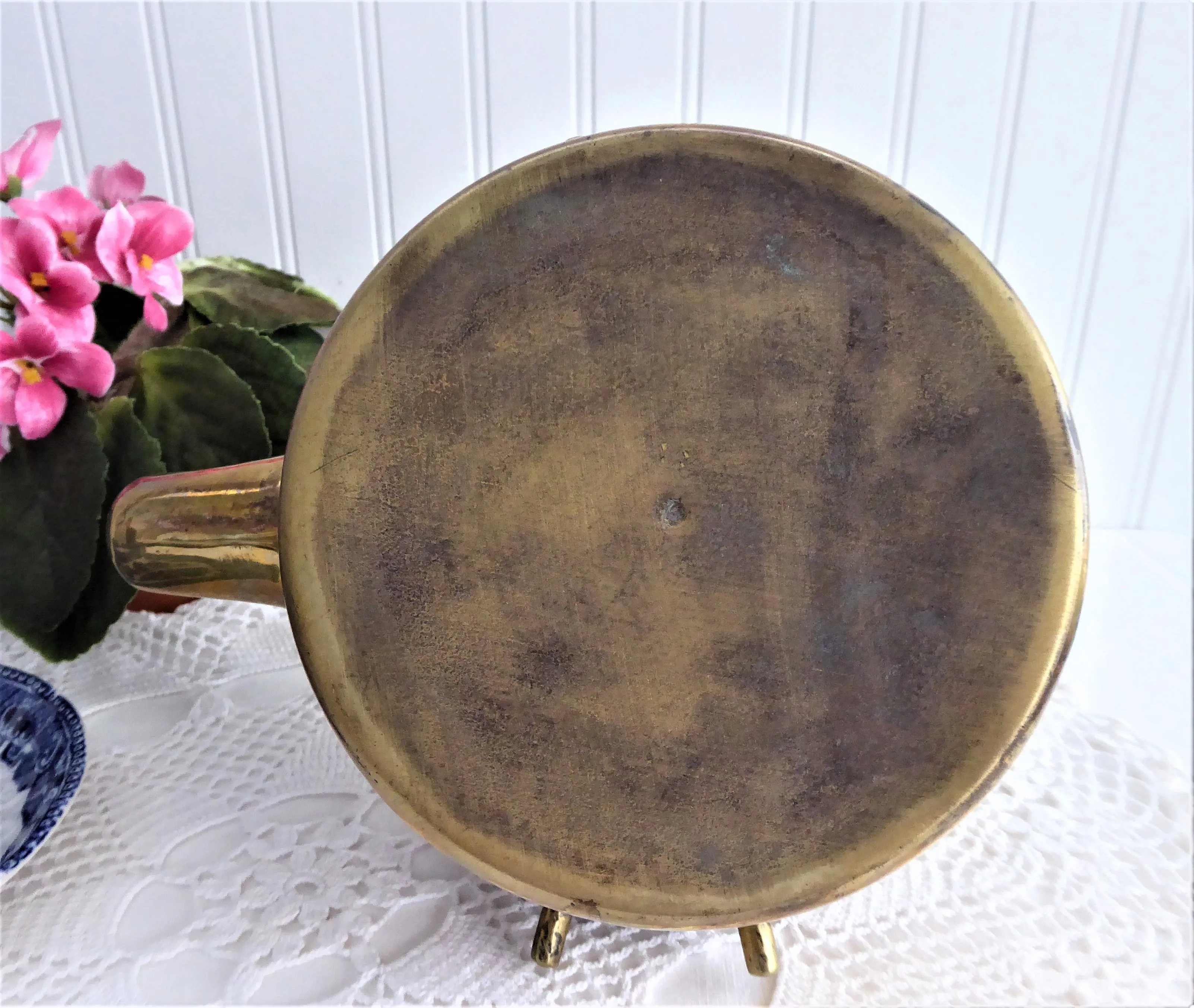 Brass Tipping Tea Kettle Spirit Kettle Oak Leaves Acorns Bakelite 1900 Teapot