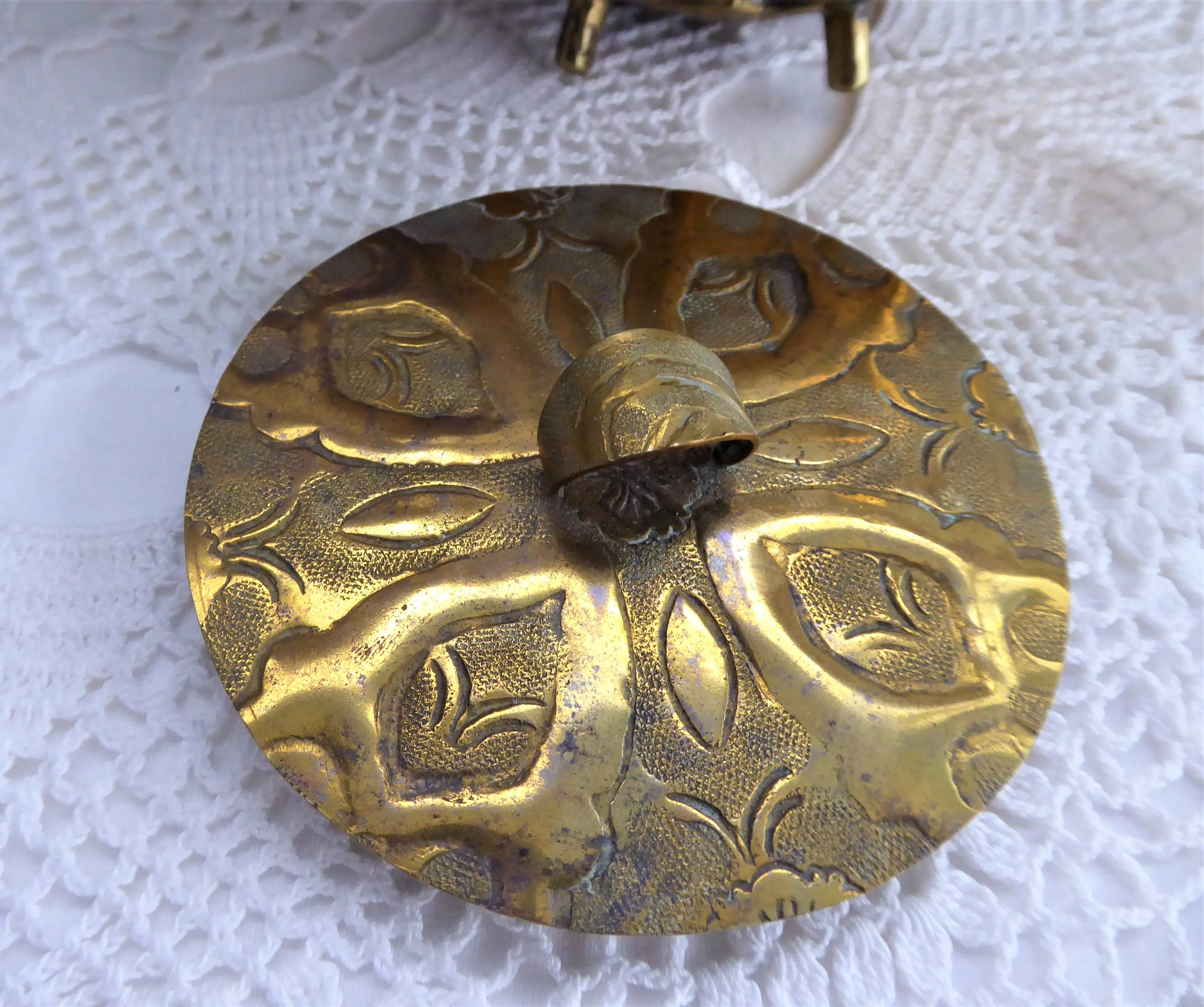 Brass Tipping Tea Kettle Spirit Kettle Oak Leaves Acorns Bakelite 1900 Teapot