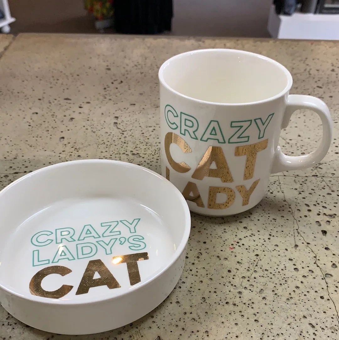 Cat Dish & Matching Mug Set (Only 2 Left!)