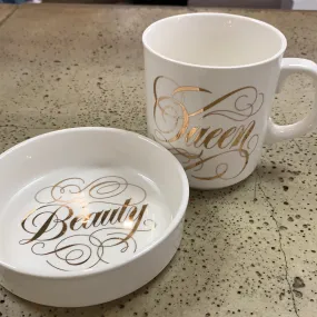 Cat Dish & Matching Mug Set (Only 2 Left!)