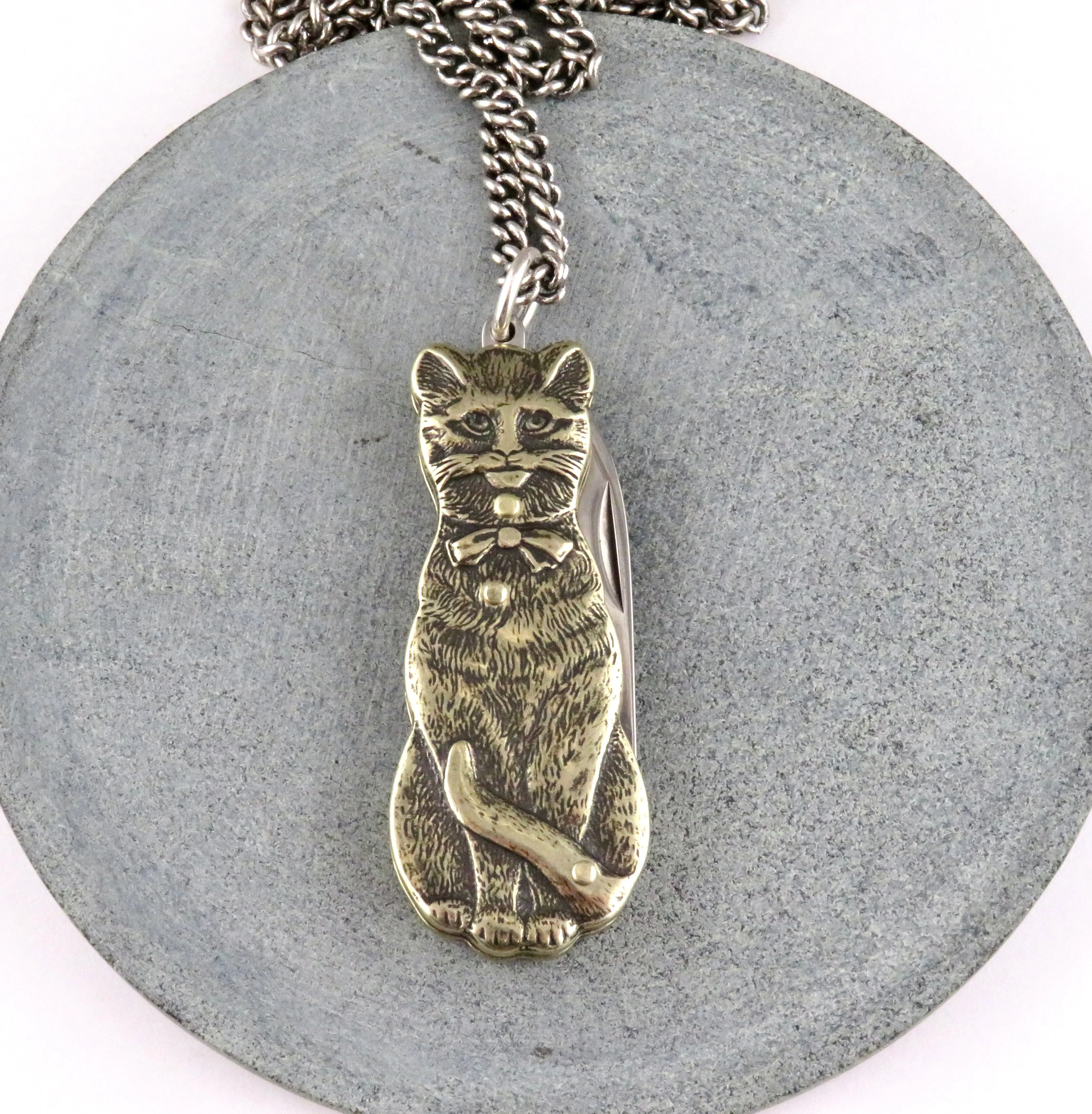 Cat Knife Necklace