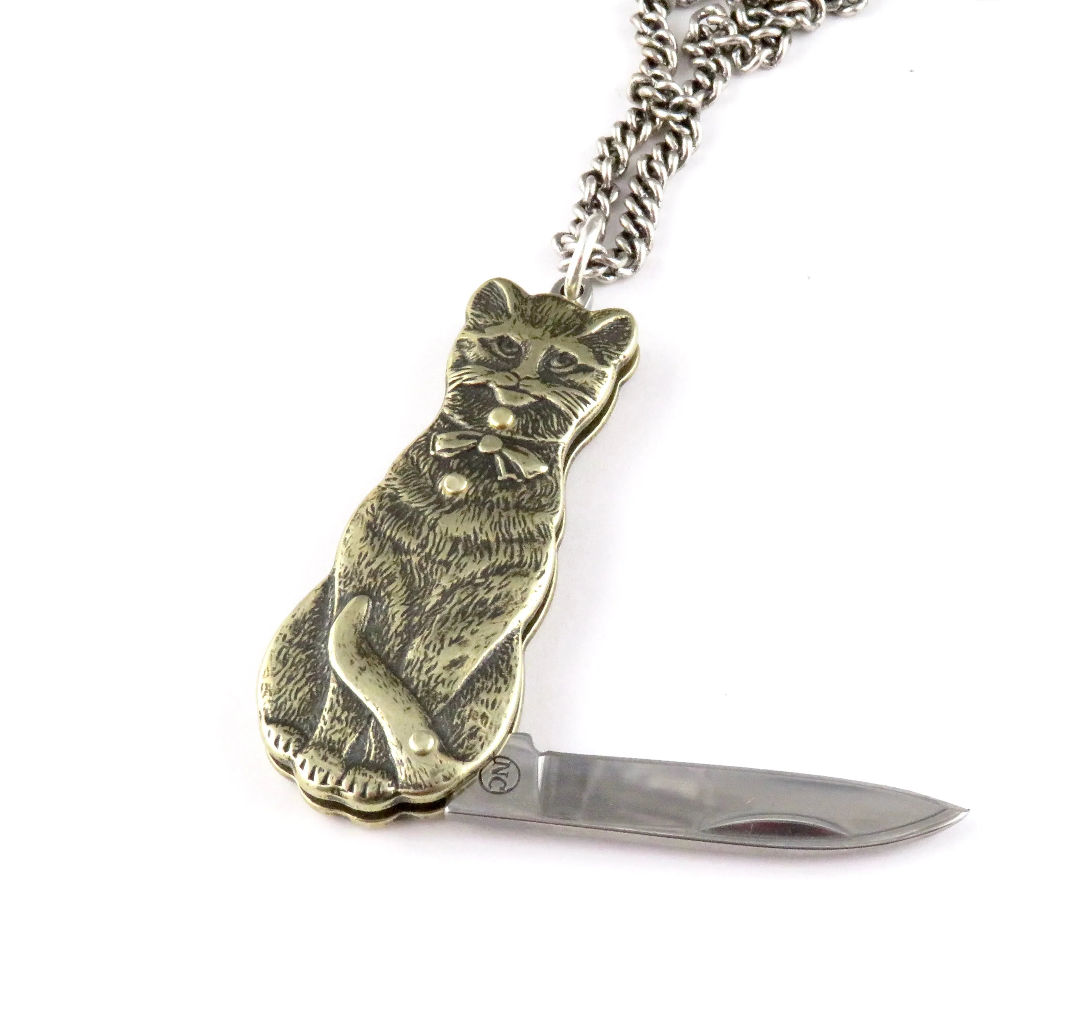 Cat Knife Necklace