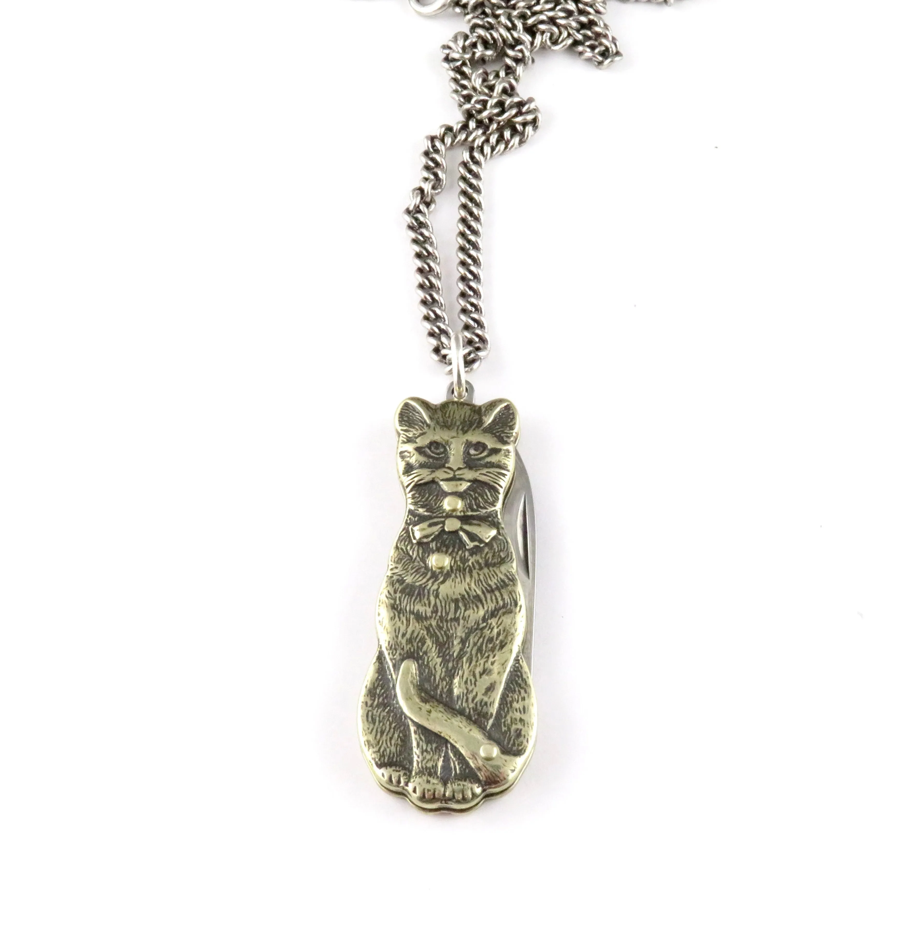 Cat Knife Necklace