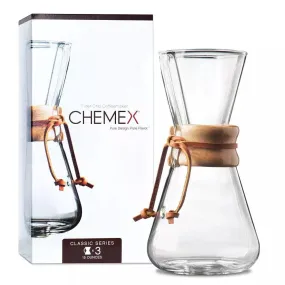 Chemex 3 Cup Classic Pour-Over Coffeemaker