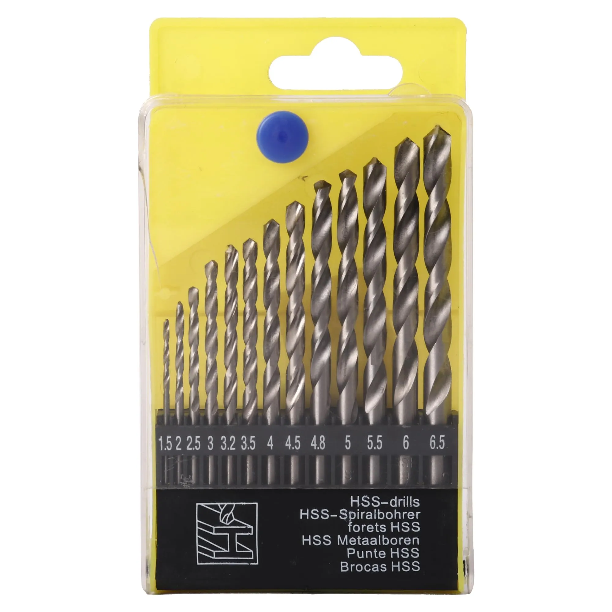 CHESTON Drill Bits Set 13 Piece| 1.5-6.5mm | Drill Bit Set For Drill Machine For Home Use |Carbide Speed Tips |Drill Bits Suitable For Stainless Steel, Aluminum | Concrete Drill Bit