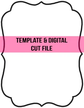 Classic Frame Template & Digital Cut File