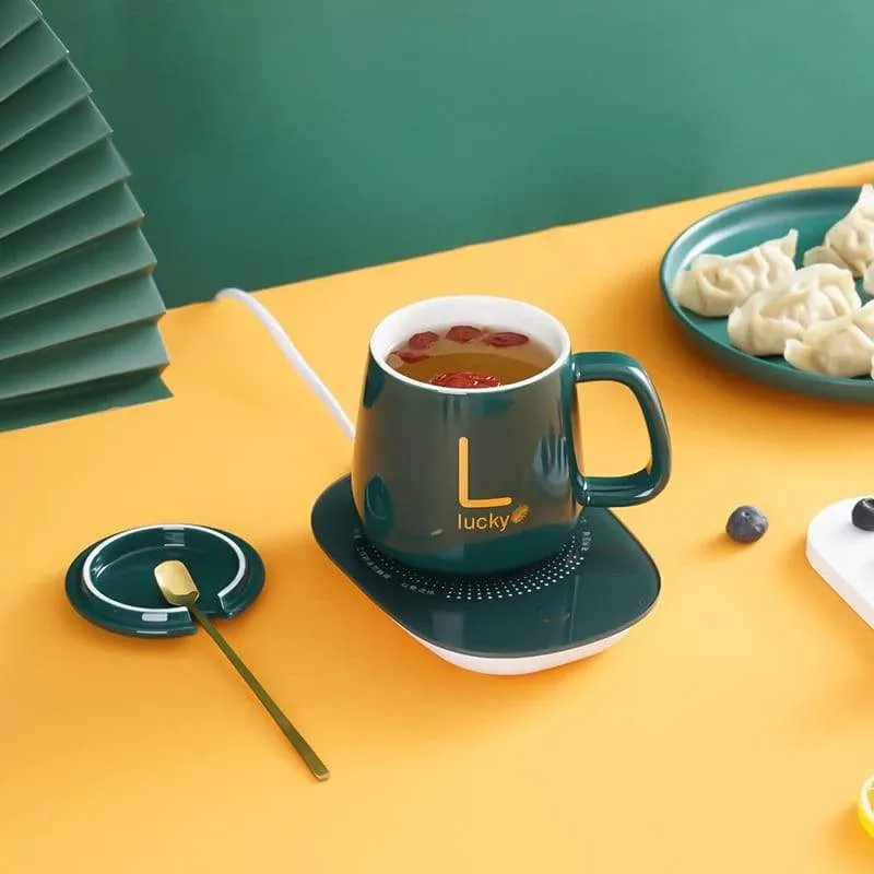 Classy Electric Cup Warmer With Spoon